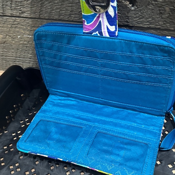 Vera Bradley Waikiki Paisley Quilted Dual Sided Twist Lock Clutch Wallet NWOT - Picture 8 of 9